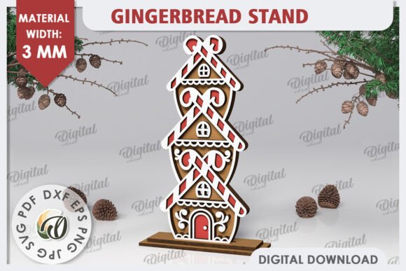 3D Gingerbread Stand Laser Cut Design: A Winter Amp Review