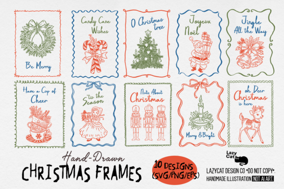 Christmas Frame Hand-drawn SVG Bundle Review: A Practical Take