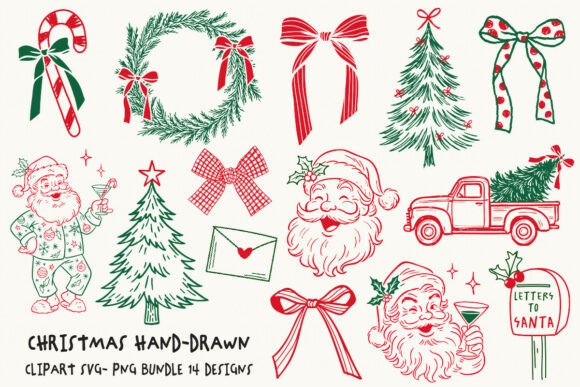 Christmas Svg Line Art Png Bundle: A Seller’s Review for Illustrations