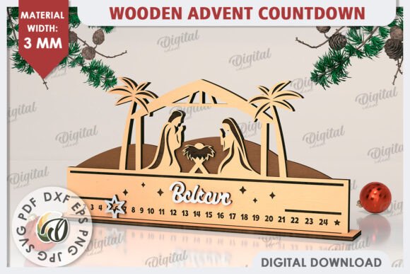 Countdown Advent Calendar Laser Cut: Winter Amp Design Review