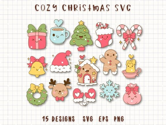Cozy Christmas SVG Cute Holiday Clipart Review