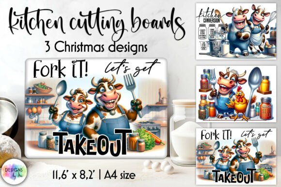Funny Cow Christmas Cutting Board Print: A Designer’s Review