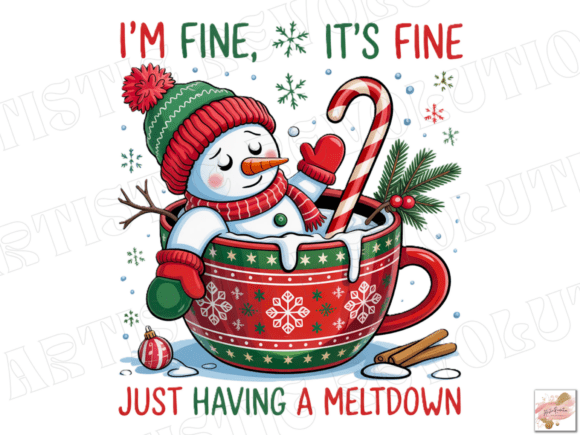 Funny Cute Snowman Png Christmas PNG for Illustrations
