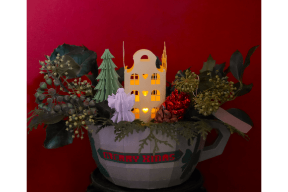 Giant Tea Cup: A Christmas Design Asset Review