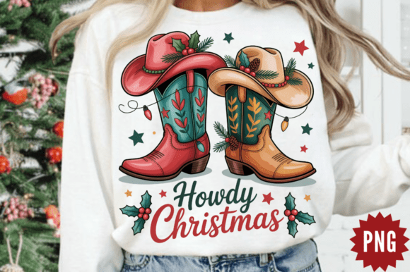 Howdy Christmas Png, Western Christmas S