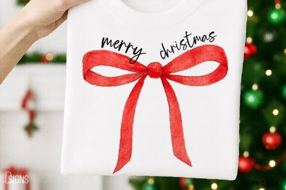Merry Christmas Minimal Bow Png
