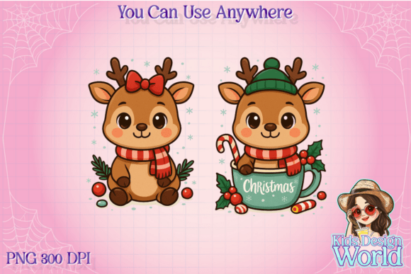 Merry Christmas Reindeer PNG: A Festive Graphic Design Asset for Local Businesses