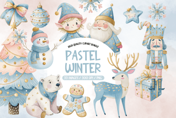 Pastel Winter Christmas Clipart Set: A Designer’s Real-World Review