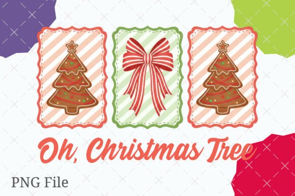 Preppy Oh Christmas Tree PNG: A Festive Illustration for Local Business Branding