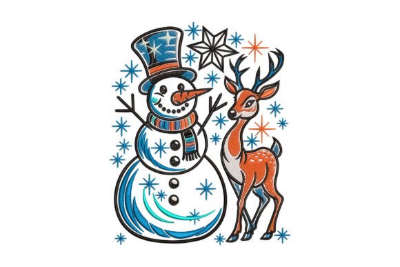 Snowman and Reindeer Winter Christmas Review